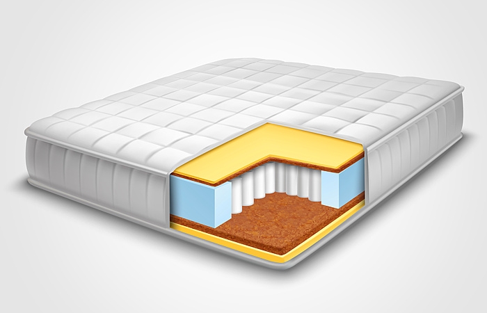 Bicomponent fibers for stuffing mattresses